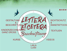 Tablet Screenshot of letteraetc.ch
